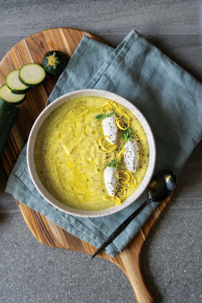 Mint & Zucchini Soup