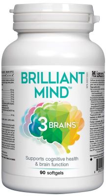 3-Brains Brilliant Mind 90 softgels