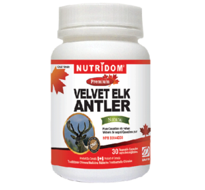 Nutridom Velvet Elk Antler 500mg 30 Capsules
