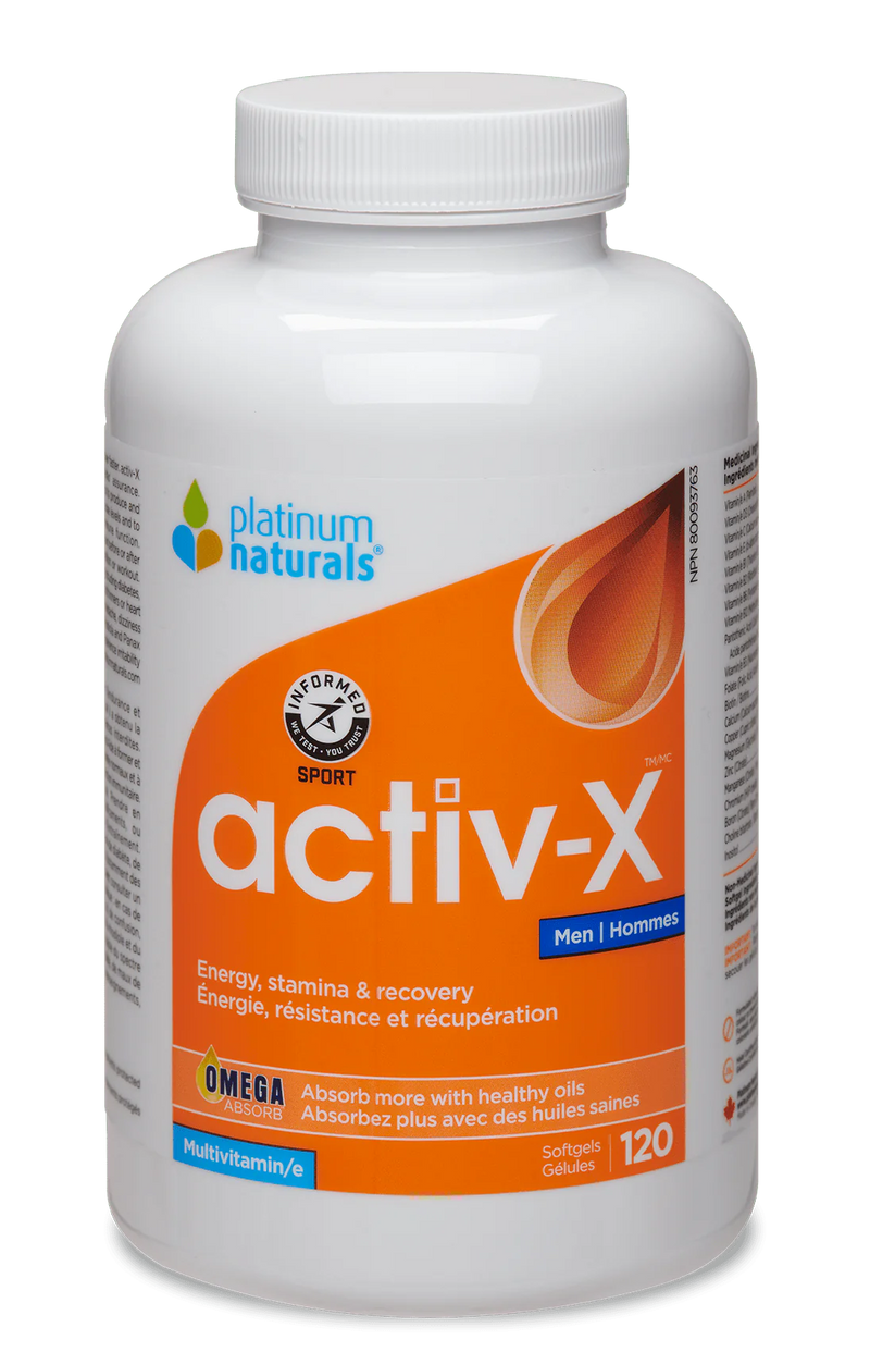 Platinum Naturals Activ-X 120 softgels Mens