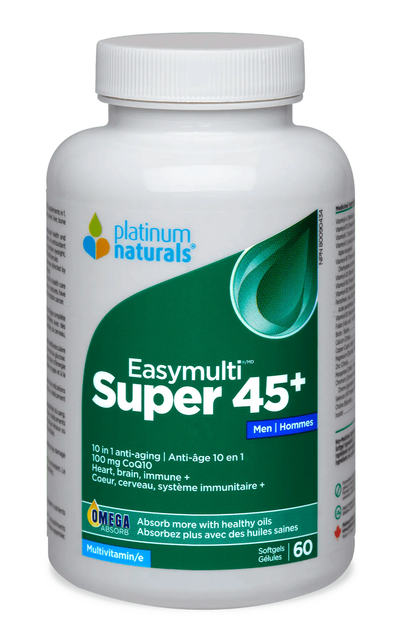 Platinum Naturals Super EasyMulti 45+ 60 softgels - Mens
