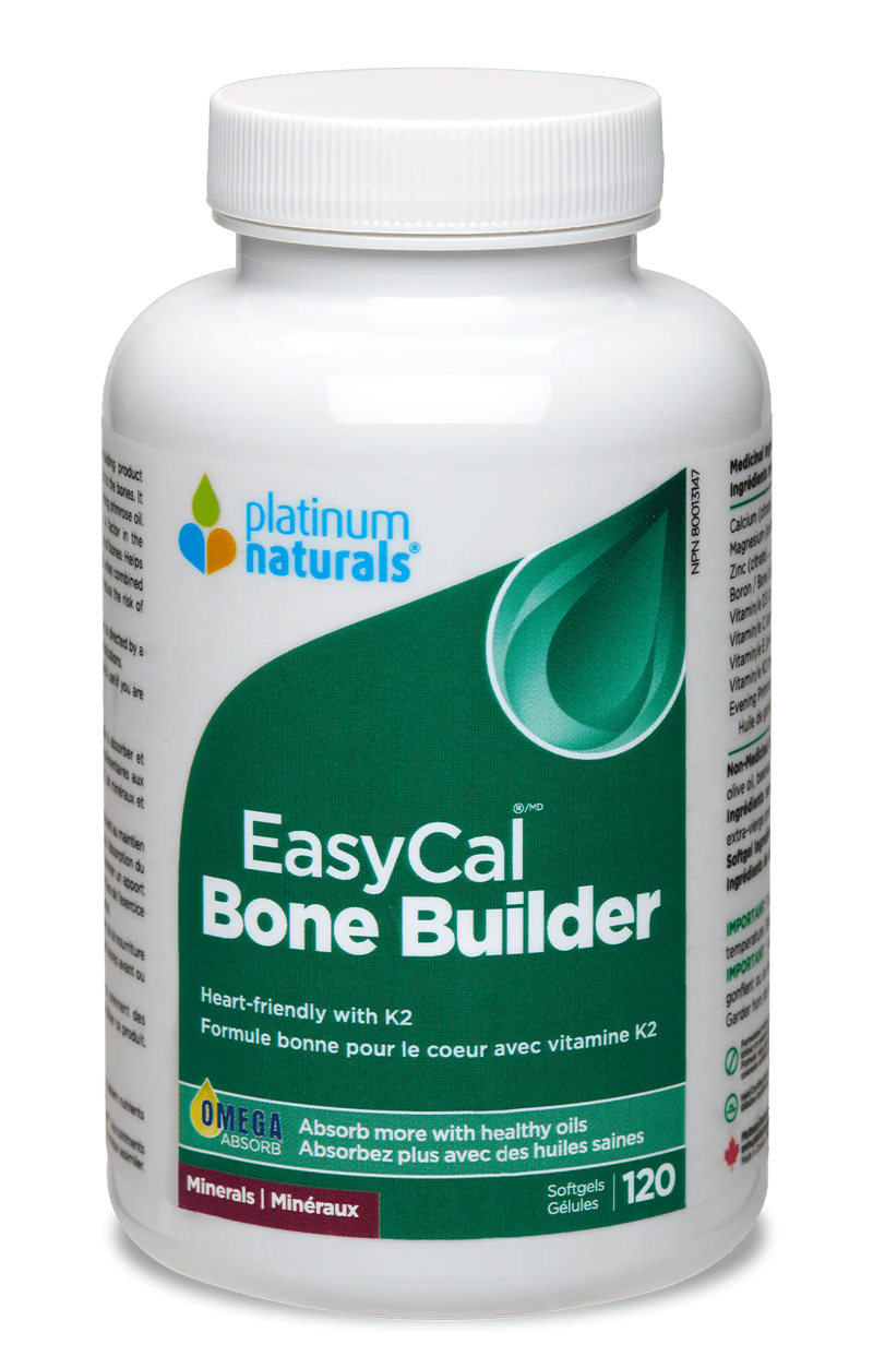Platinum Naturals EasyCal Bone Builder 120 softgels