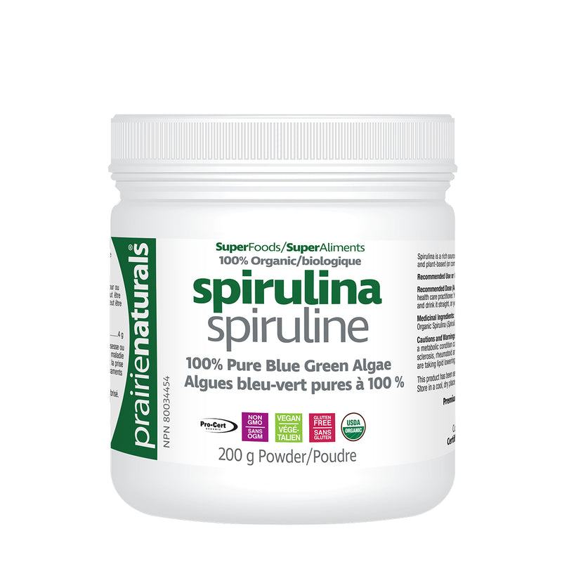 Prairie Naturals Organic Spirulina 200g