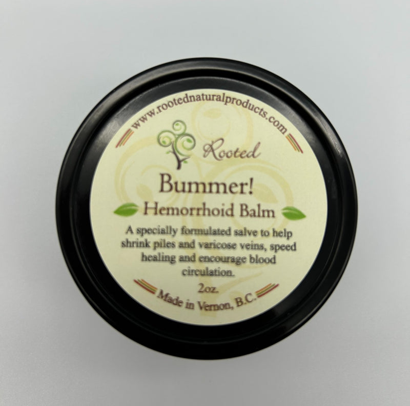 Rooted Bummer Hemorrhoid Balm 4oz