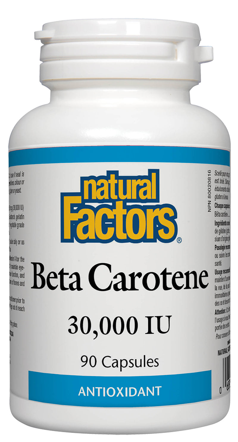 Natural Factors Beta Carotene 30,000IU 90 capsules