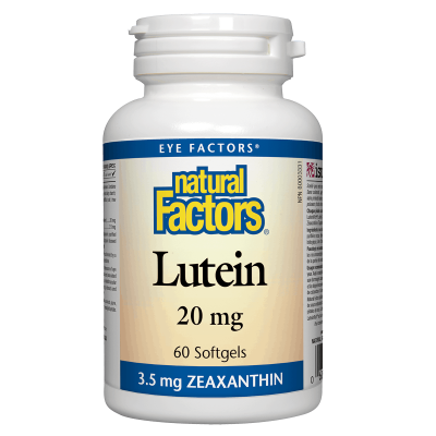 Natural Factors 20 mg Lutein 60 Capsules