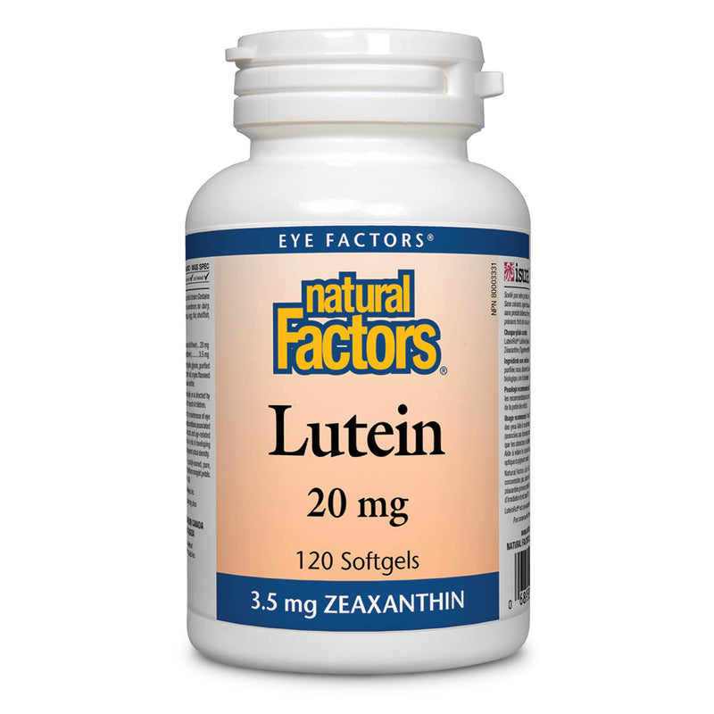 Natural Factors Lutein 20mg 120 softgels