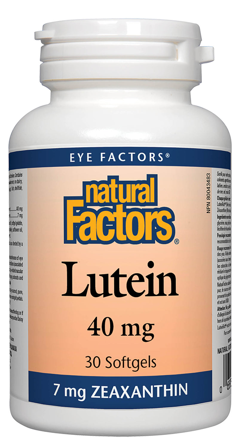 Natural Factors Lutein 40mg 30 softgels