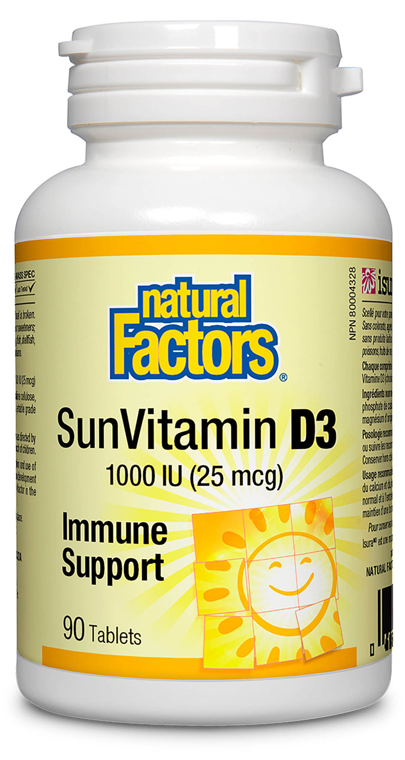 Natural Factors Vitamin D 1000IU 90 tablets