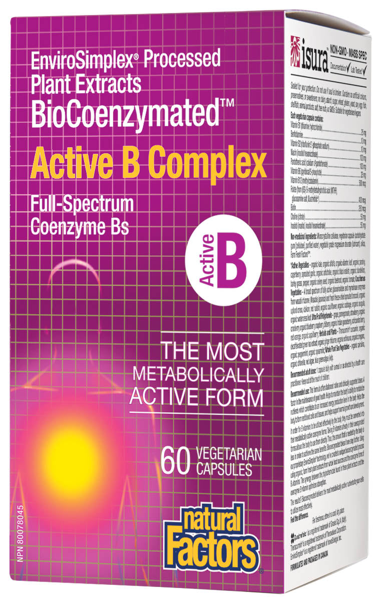Natural Factors Active B Complex 60 capsules