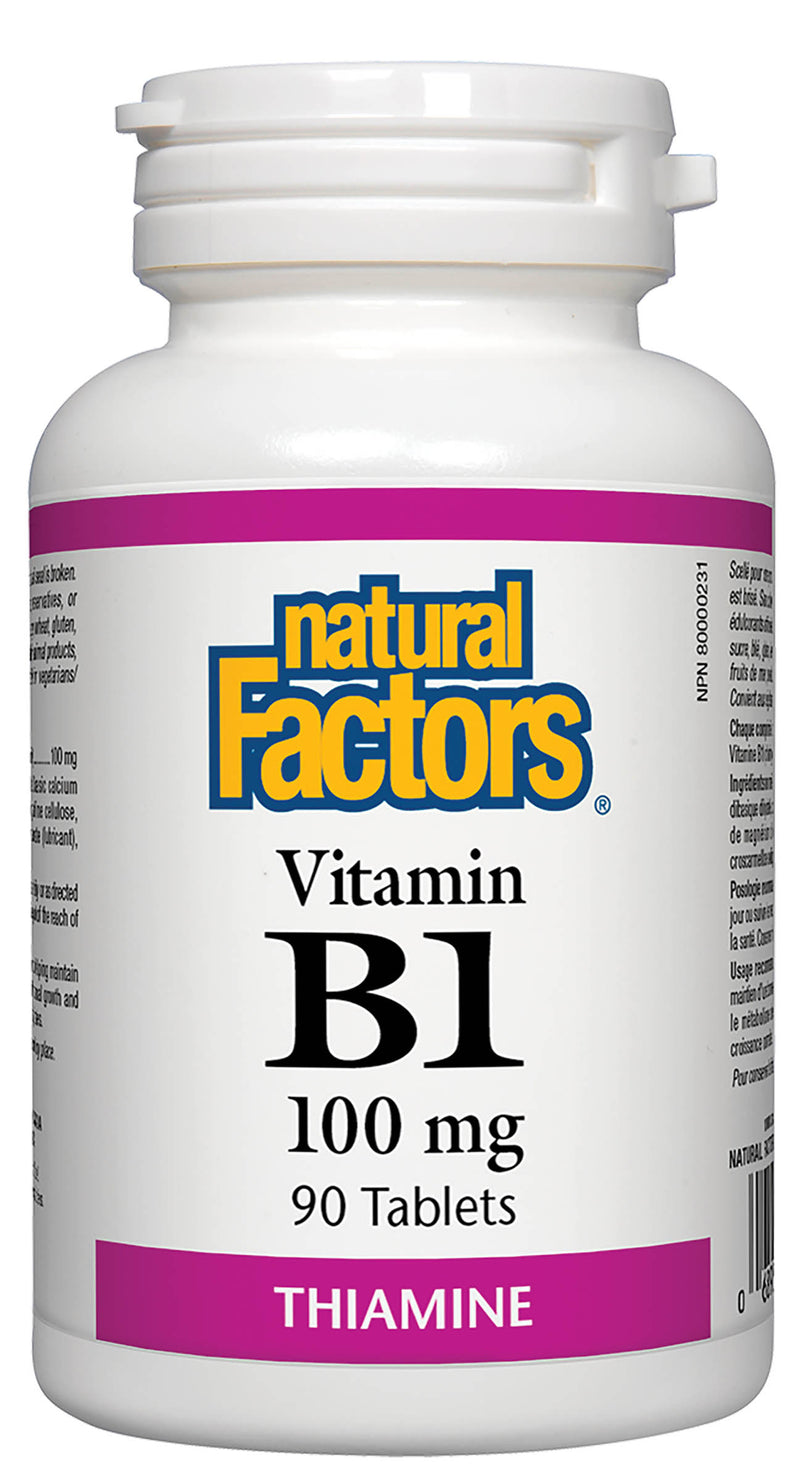 Natural Factors Vitamin B1 100mg 90 tablets