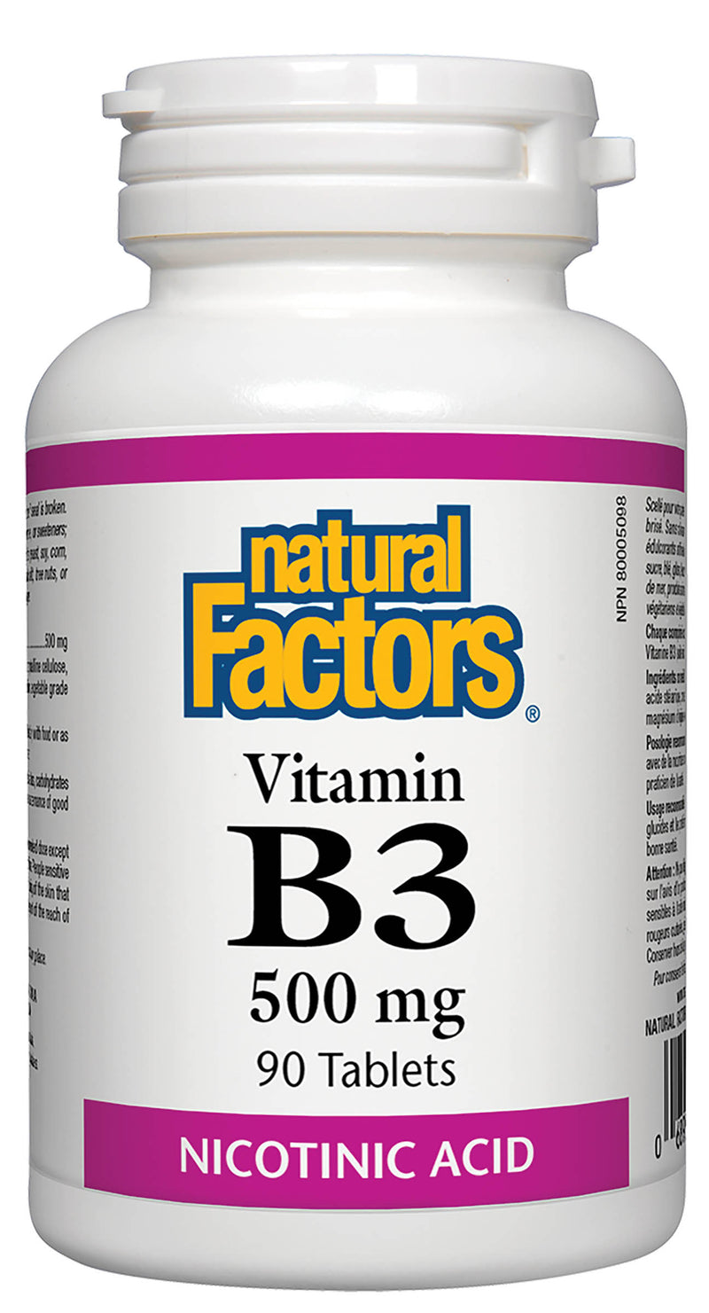 Natural Factors Vitamin B3 500mg 90 tablets