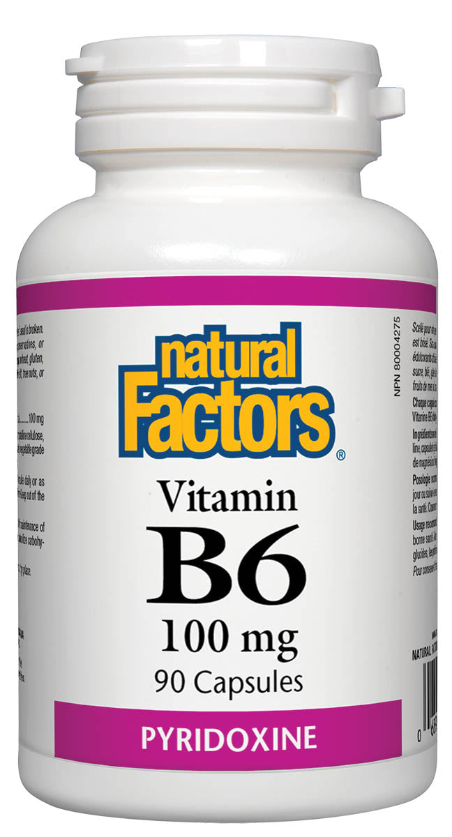 Natural Factors Vitamin B6 100mg 90 capsules