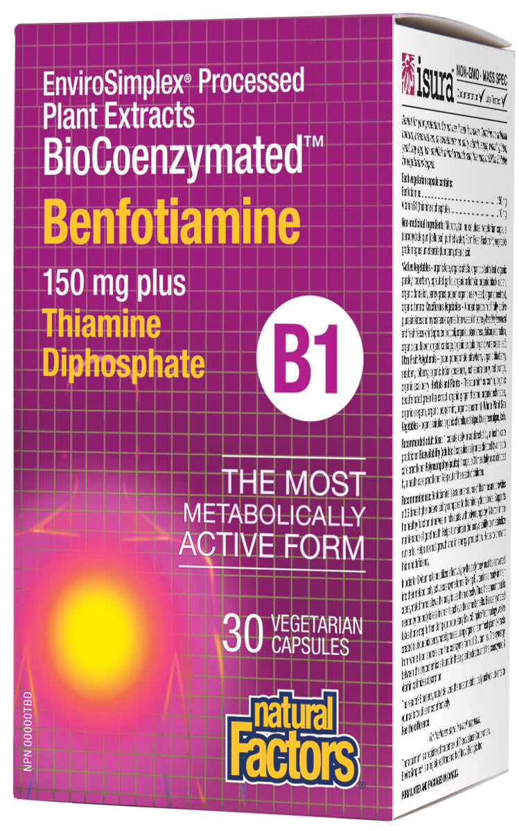 Natural Factors Benfotiamine B1 30 capsules