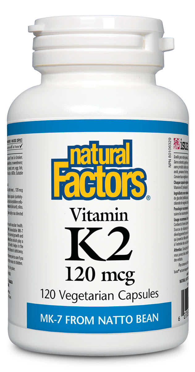 Natural Factors Vitamin K2 120mcg 120 capsules