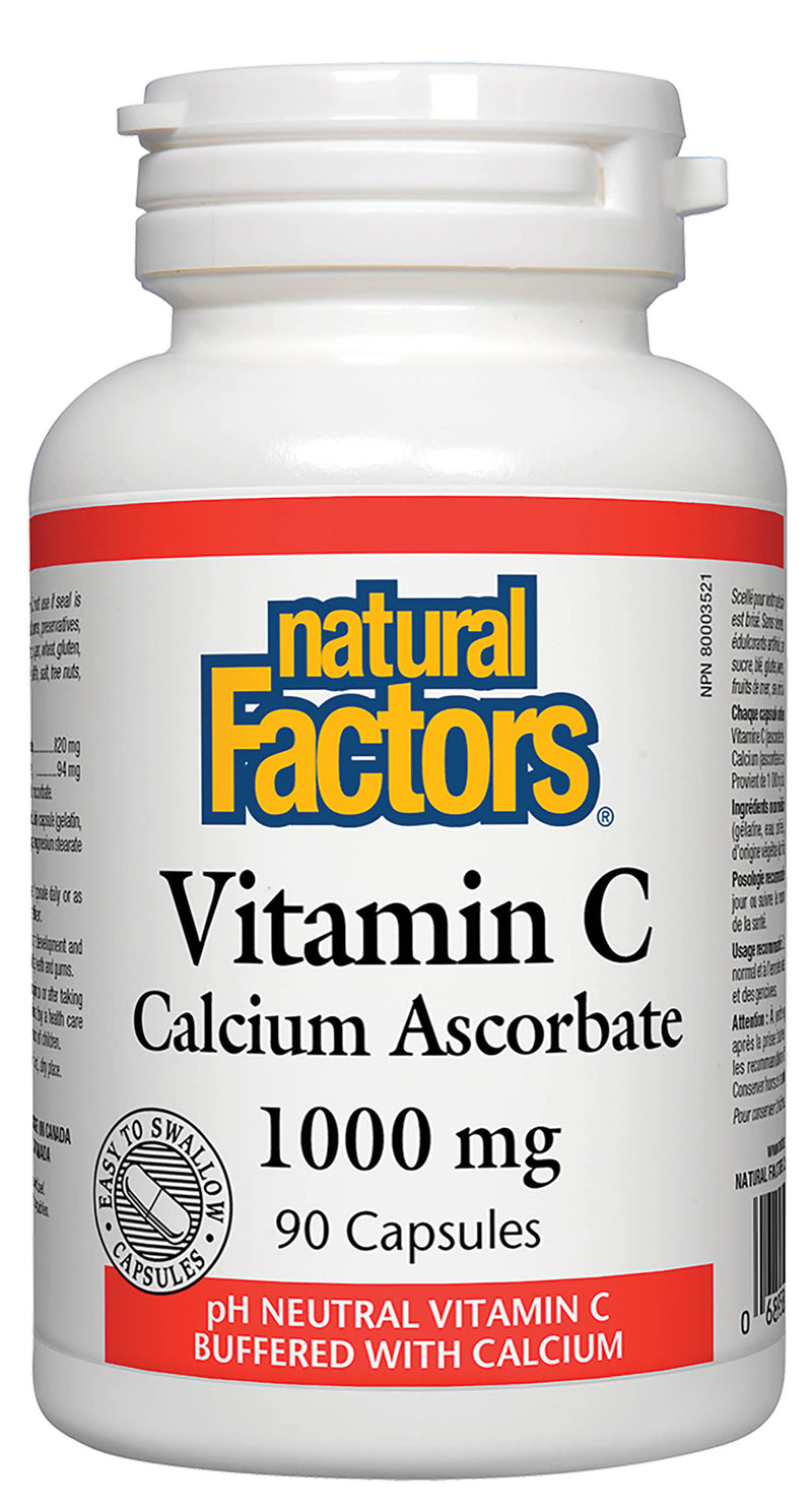 Natural Factors Vitamin C Calcium Ascorbate 90 capsules