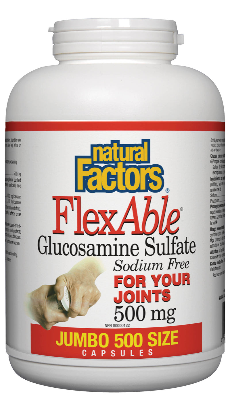Natural Factors Glucosamine Sulphate 500mg 500 capsules