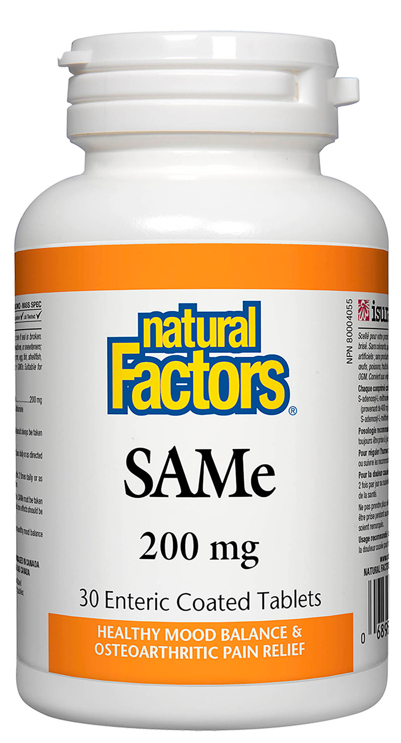 Natural Factors SAMe 30 tablets