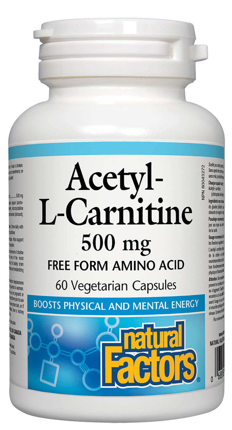 Natural Factors Acetyl L-Carnitine 60 capsules