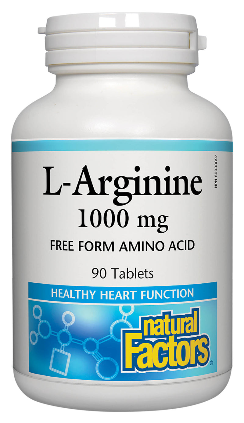 Natural Factors L-Arginine 1000mg 90 tablets