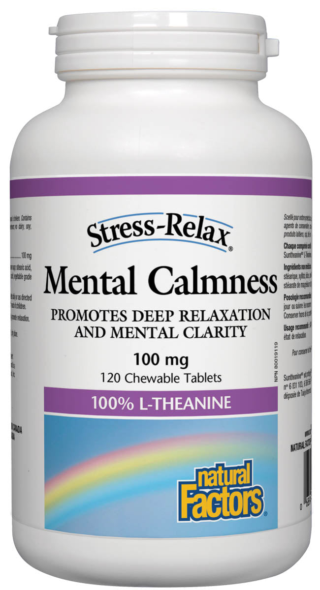 Natural Factors Mental Calmness 120 tablets - TROPICAL FRUIT