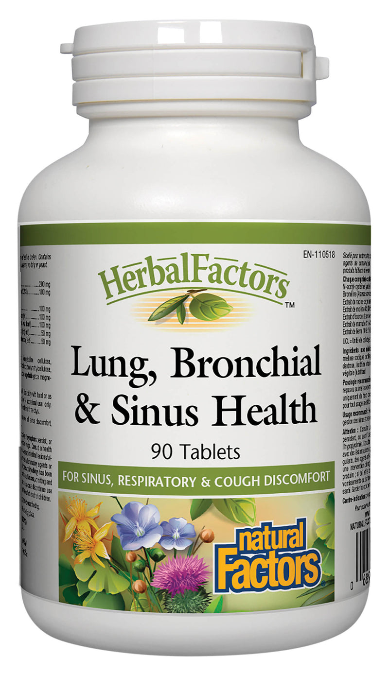 Natural Factors Lung Bronchial & Sinus 90 tablets