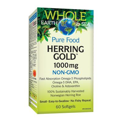 Whole Earth & Sea Herring Gold 1000mg 60 softgels