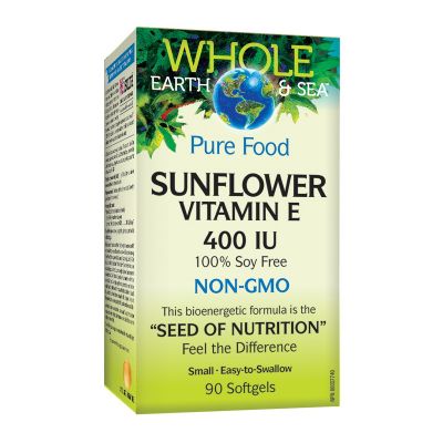 Whole Earth & Sea Sunflower Vitamin E 400IU 90 softgels