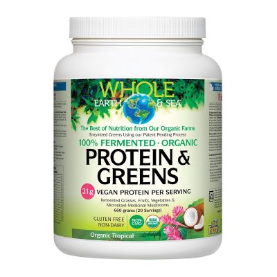 Whole Earth & Sea Fermented Organic Protein & Greens 660g - TROPICAL