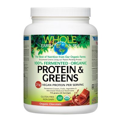 Whole Earth & Sea Fermented Organic Protein & Greens 710g - CHOCOLATE