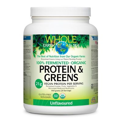 Whole Earth & Sea Fermented Organic Protein & Greens 640g - UNFLAVOURED