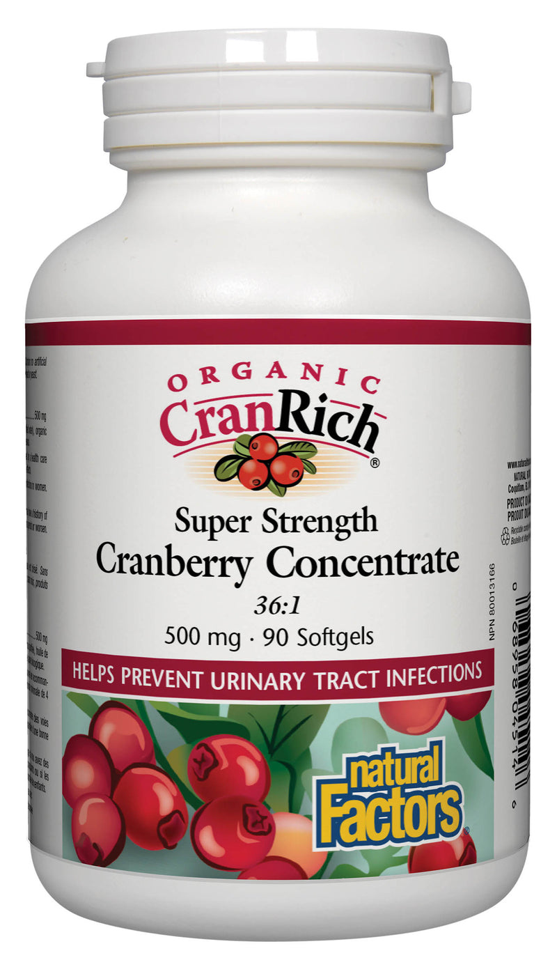 Natural Factors Organic CranRich 90 softgels