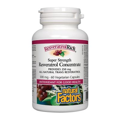 Natural Factors Resveratrol Rich 500 mg 60 capsules