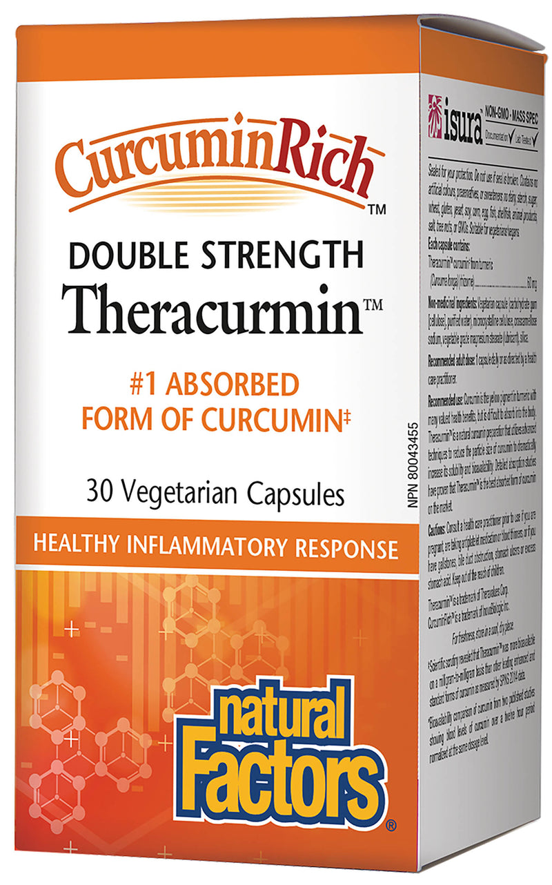Natural Factors Curcumin Rich Theracurmin 30 caps - Double Strength