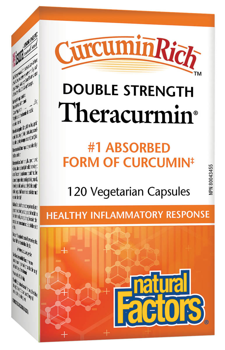 Natural Factors Curcumin Rich Theracurmin 120 caps - Double Strength