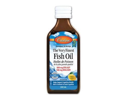 Carlson Very Finest Fish Oil 200ml - Lemon