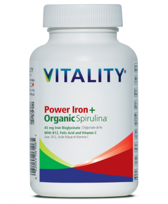 Vitality Power Iron + Organic Spirulina 30 Capsules
