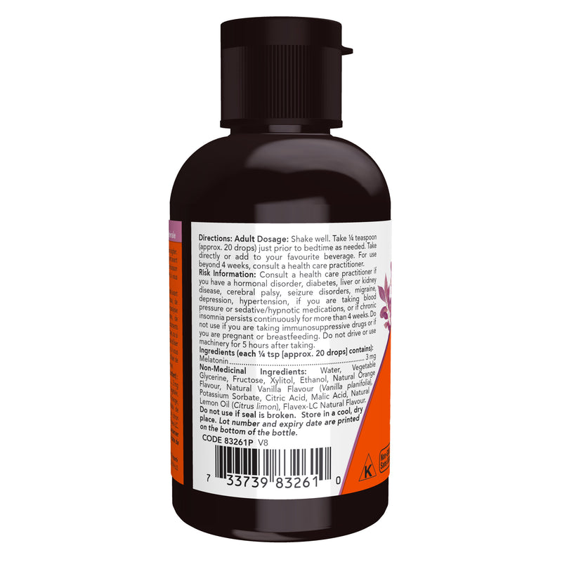 Melatonin Liquid Vanilla Citrus, 59mL