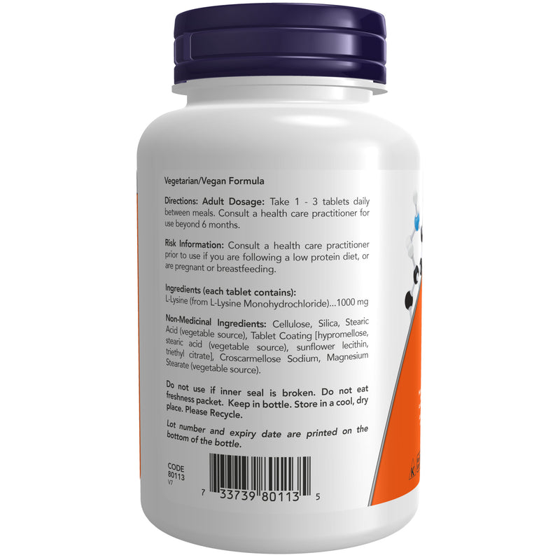 L-Lysine 1000mg, 100 Count