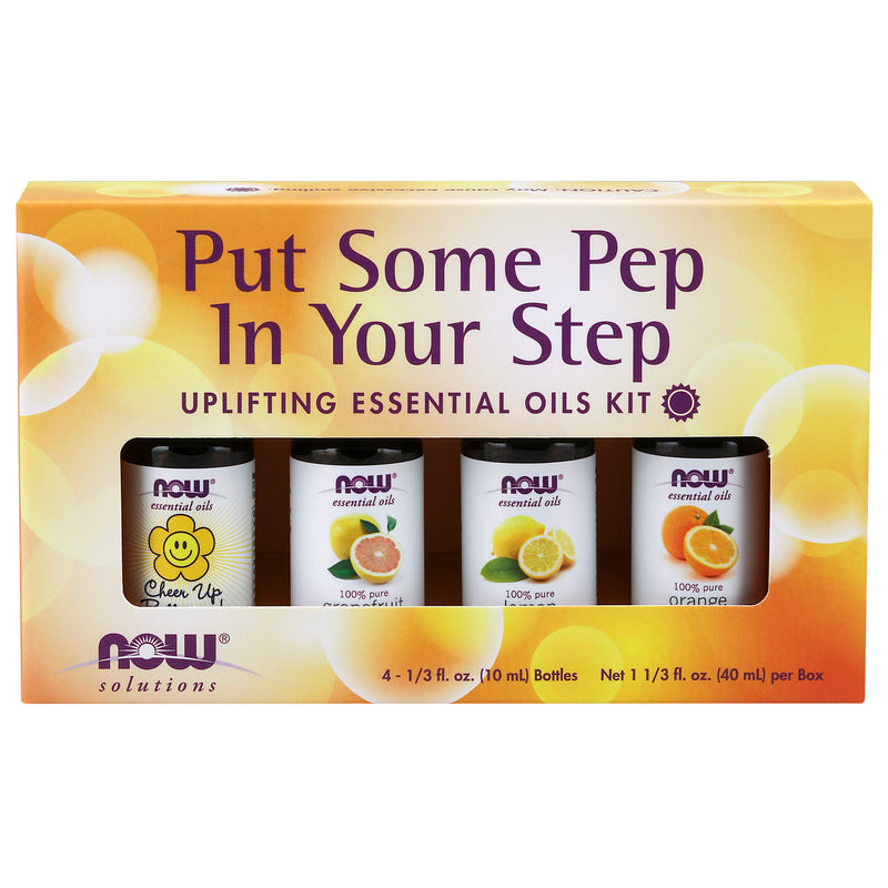 Pep In Your Step Essential Oil Kit, 4 x 10mL