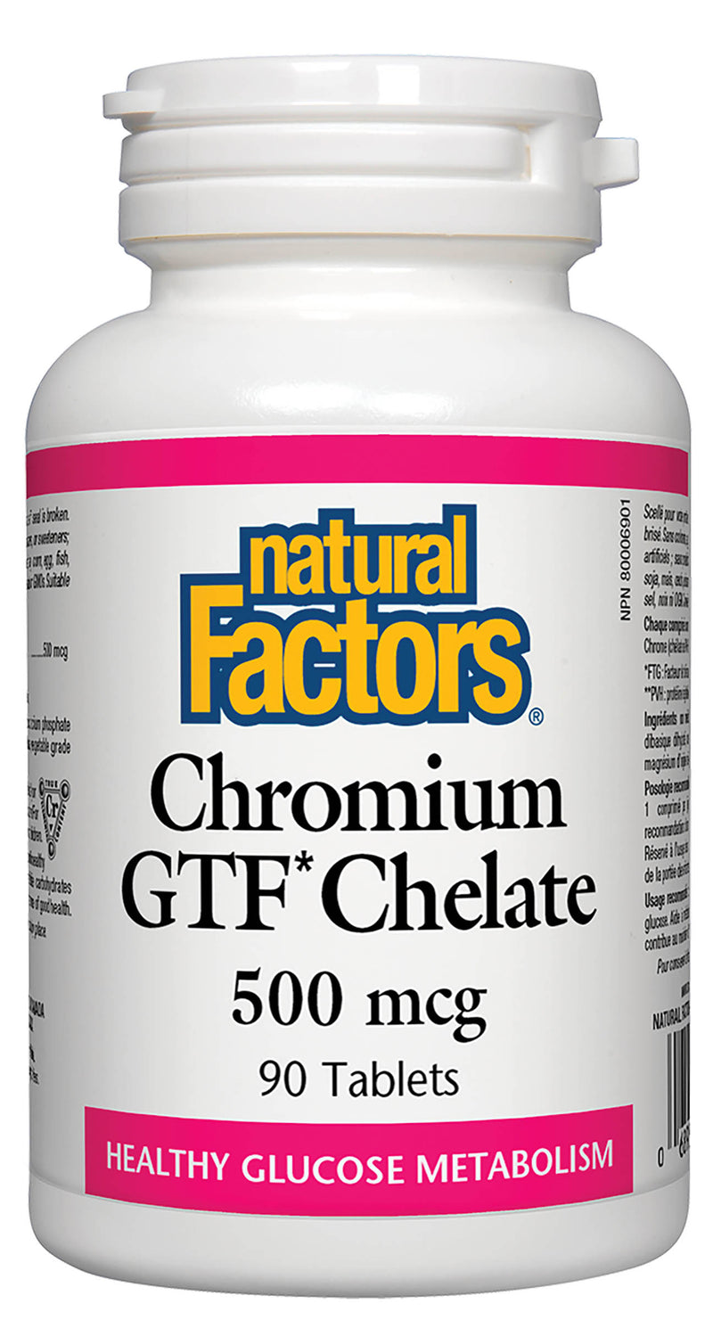 Natural Factors Chromium Chelate 90 tablets