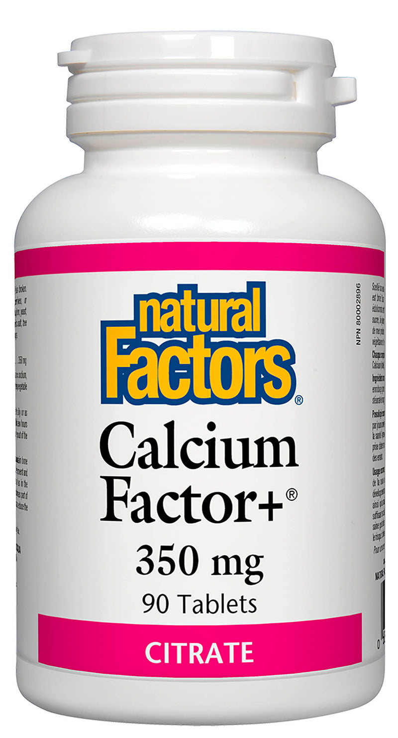 Natural Factors Calcium Factor+ Citrate 350mg  90 tablets