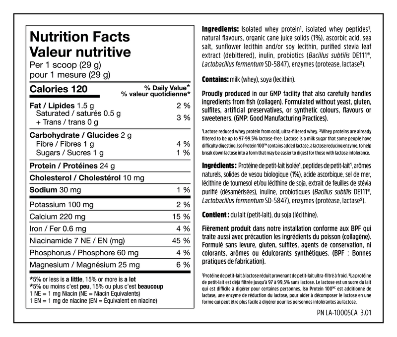 North Coast Naturals ISO Protein 100 680g - Vanilla