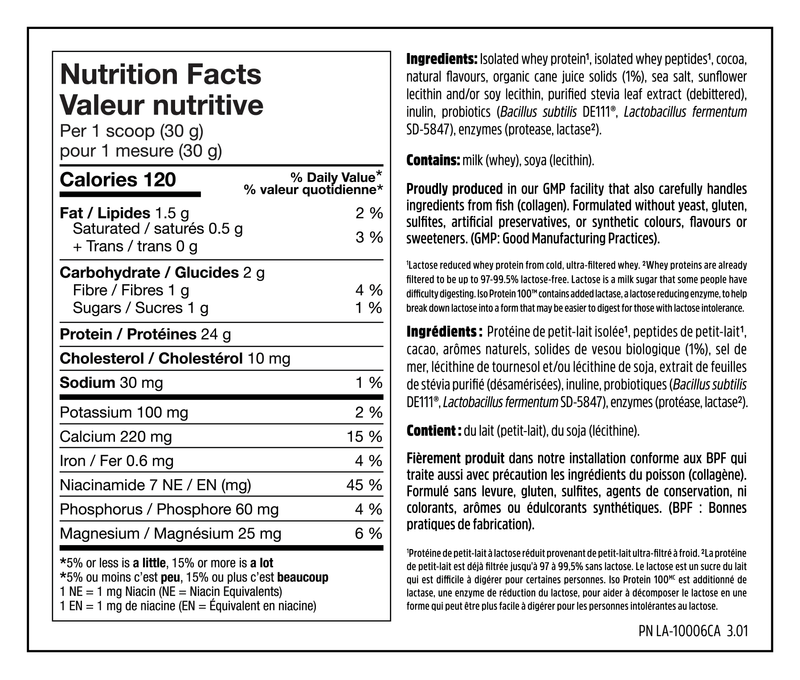 North Coast Naturals ISO Protein 100 680g - Chocolate