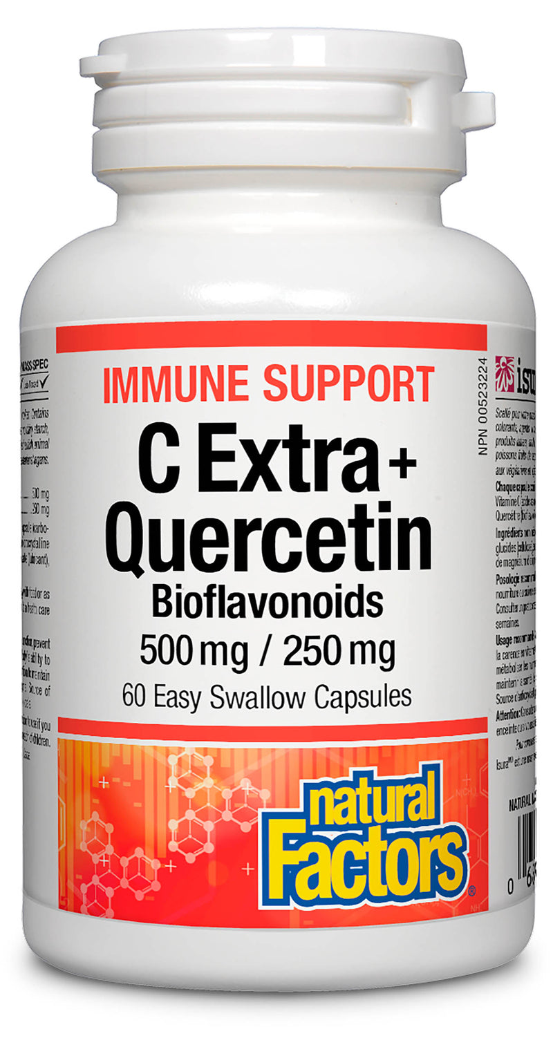 Natural Factors Vitamin C Extra + Quercetin 60 capsules