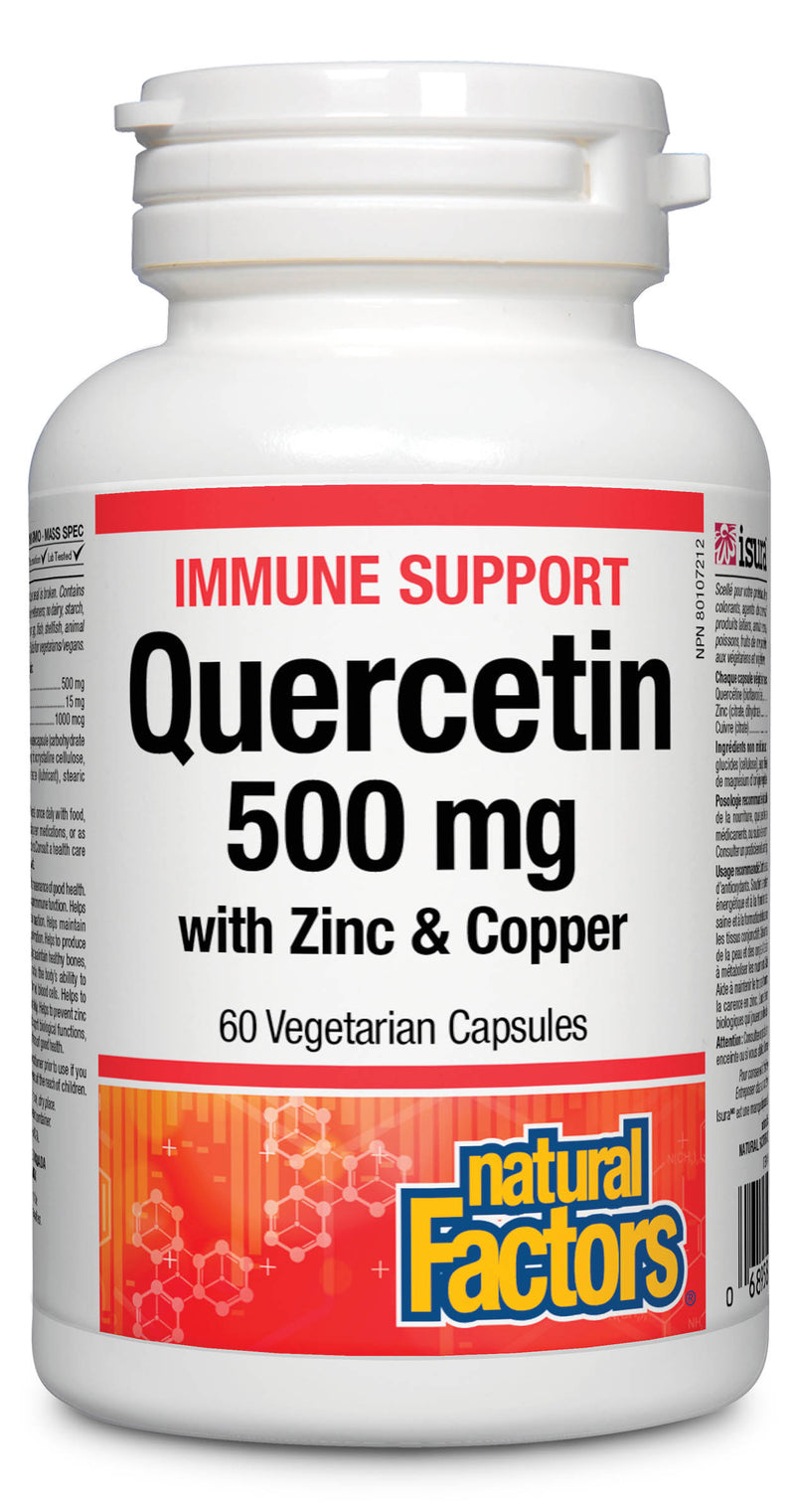 Natural Factors Quercetin with Zinc & Copper 500mg 60 capsules