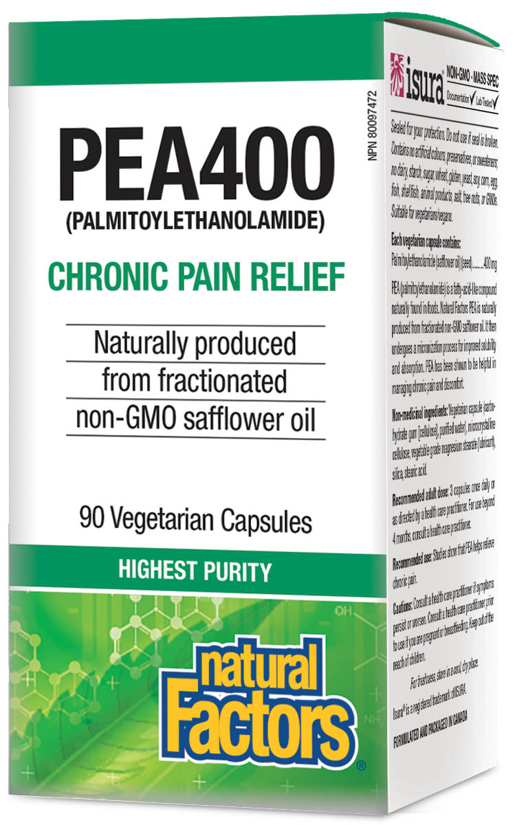 Natural Factors PEA400 Palmitoylethanolamide 90 capsules
