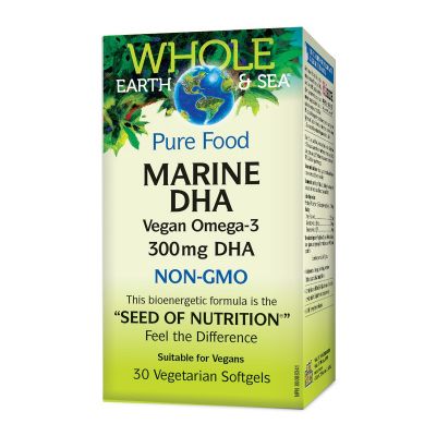 Whole Earth & Sea Marine DHA 300mg 30 softgels