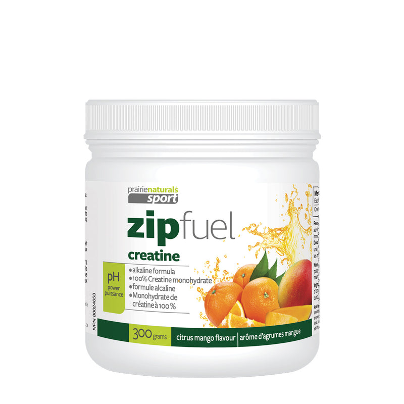 Prairie Naturals ZipFuel Creatine 300g Citrus Mango