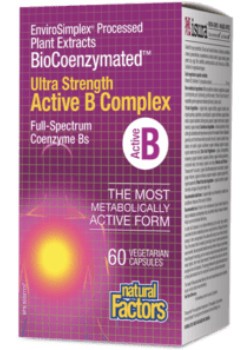 Natural Factors Ultra Strength BioCoenzymated Active B Complex 60 Capsules